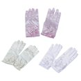 thumbnail image 1 of 3 Pares de Guantes Cortos para Niñas de Flores, Boda, Princesa, Baile, Baile, Elegante Soledad Guantes fiesta niña flores, 1 of 10