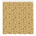 thumbnail image 3 of Ambesonne Kokopelli Shower Curtain, Cave Animal and Hunters, 69"Wx84"L, Pale Coffee Caramel, 3 of 5