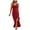 Wine, variant on Summer Dresses For Women 2025 Women's Summer Maxi Dress 2025 Casual Boho Sleeveless Spaghetti Strap Smocked Tiered Long Beach Sundresses