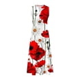 thumbnail image 4 of Lindreshi Maxi Dresses for Women 2024 Women's Summer Comfort Sexy Fashion Printing Sleeveless V-Neck Dress, 4 of 5