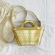thumbnail image 5 of Bolso de hombro para mujer, bolso de mano con diseño de cocodrilo a la moda, bolso cruzado (dorado), 5 of 8