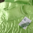 thumbnail image 4 of Juego de cama de satén - Verde lima, 4 of 6