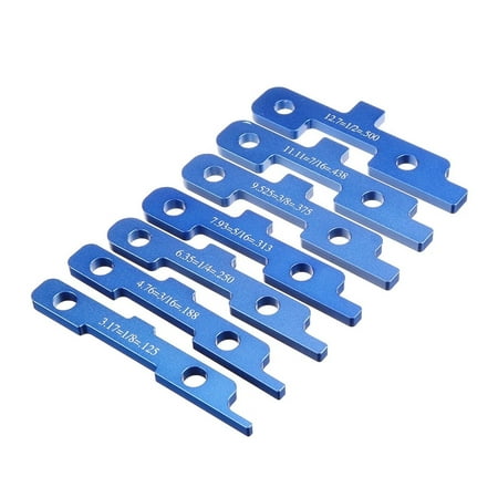 

7Pcs Precision Router Table Set Up Bars Woodworking Aluminum Setup Block Height Gauge Set Table Saw Accessories Miter Gauge Tool