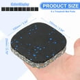 thumbnail image 2 of Uxcell 6 Pcs Treadmill Mat Pads, 4x4x0.8" High Density Foam Anti Vibration Pad Sound Proof Floor Mat Exercise Equipment Mat for Carpet Protect Noise Reduction Home Gym, Blue, 2 of 5