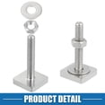 thumbnail image 7 of Unique Bargains Car Roof Rack T Shaped Slot Bolt M6 with Nuts Washer T Shaped Track Bolts Roof Rack Bolt, 7 of 7
