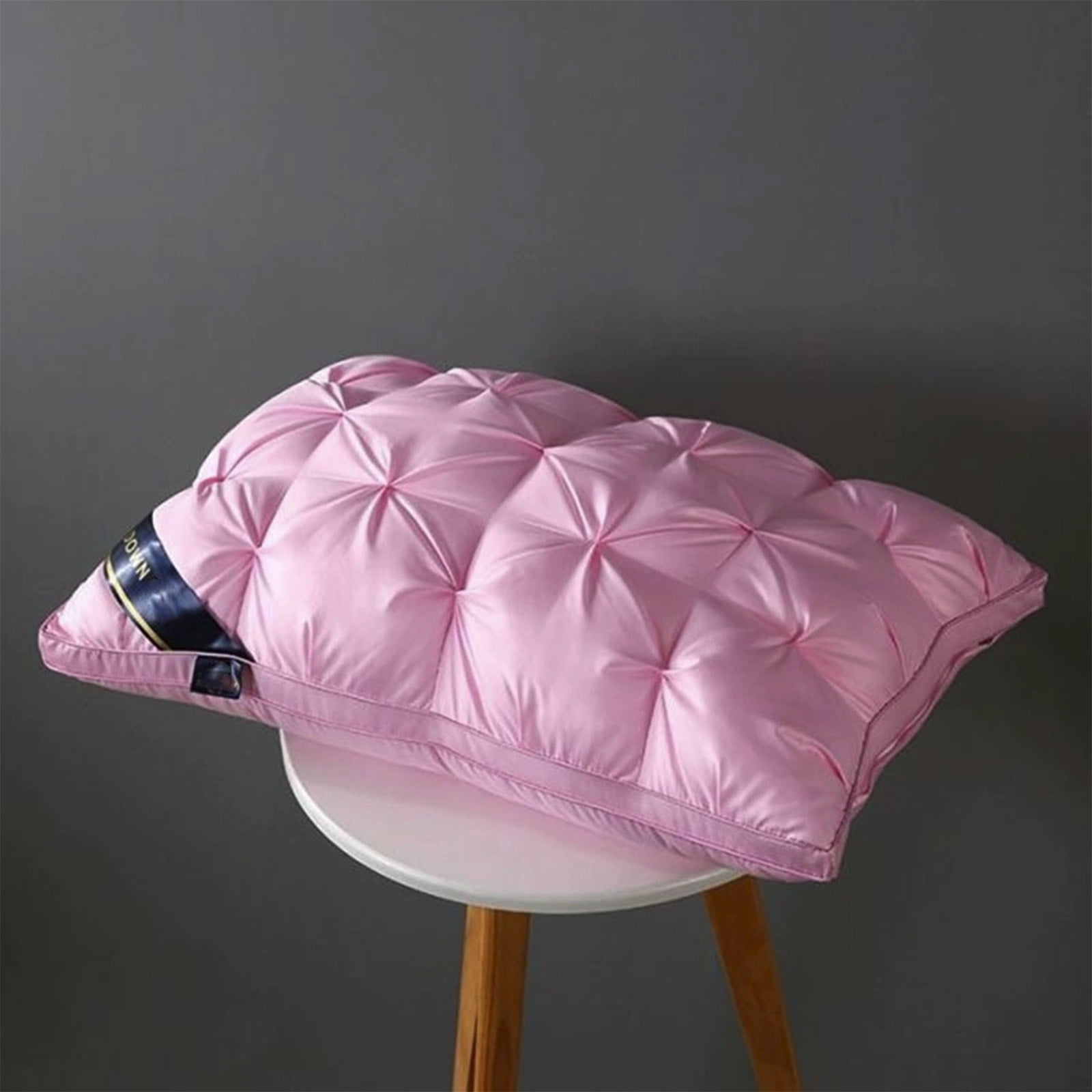 Luxury Goose Feather Down Pillows, Hotel Bed Pillows for Sleeping, Soft Fluffy for Sleepers (19"x29")