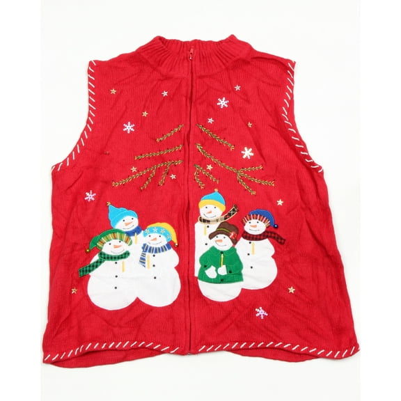 Vintage One of a kind Ugly Christmas Holiday Sweater Vest - Large