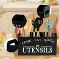 thumbnail image 1 of Organizador de mostrador para utensilios, resistente, multiusos, elegante, para guardar utensilios de cocina, cubiertos para cucharas, banquetes y, 1 of 8