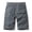 Gray, variant on kosheko Mens Cargo Casual Shorts, Army Green Vintage Washed Fabric, Multi Patch Pockets for Retro Workwear Daily Fashion Black XXXXXL(44码)