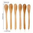 thumbnail image 4 of Pack of 6 Reusable Bamboo Dinner Spoons for Yogurt Ice Cream Cereal Oatmeal 12.6*2.8CM, 4 of 7