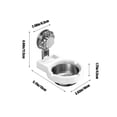 thumbnail image 3 of Yusimy Ashtray Stainless Steel Wall-Mounted for Indoor Outdoor Home Office Balcony Patio Use, 3 of 6