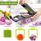 thumbnail image 3 of 16-in-1 Kitchen Mandoline Slicer, Manual, Multi-function with 8 Blades for Slicing, Cutting and Grating Vegetables and Fries, 3 of 5