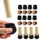 thumbnail image 2 of Protector de patas de silla de silicona, tapa de extremo de mesa duradera antideslizante (marrón negro), 2 of 7