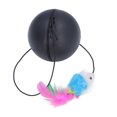 thumbnail image 1 of Interactive Cat Ball Toys, Electric 360 Degree Self Rotation Ball with Feather Stick Toy for Cats, 1 of 7
