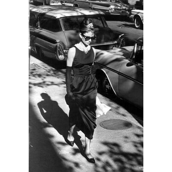 Audrey Hepburn 24x36 Poster classic in sunglasses as Holly Golightly Breakfast at Tiffanys