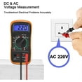 thumbnail image 4 of Multimètre Numérique Voltmètre Tension de Batterie Multi-Testeur AC DC Volt OHM Amp Courant Mètre Circuit de Continuité Résistance Diode Ampèremètre Test Électrique, 4 of 5