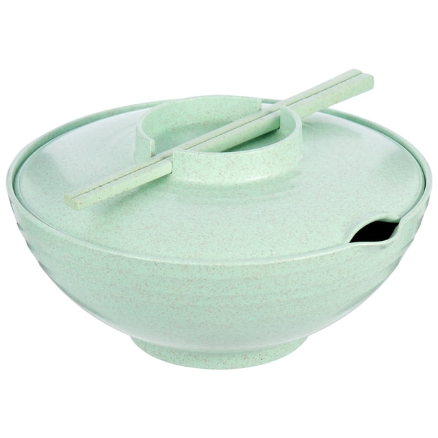 1 juego de tazón de ramen decorativo de fideos tazón tazón tazón de ramen decorativo de tazón con cubiertos
