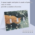thumbnail image 3 of WOBOGO Orange Cat 3-hole Switch Plates PC Flame Retardant Plastic Material Glossy Finish Smooth Touch 6.37x4.48x0.27in, 3 of 8