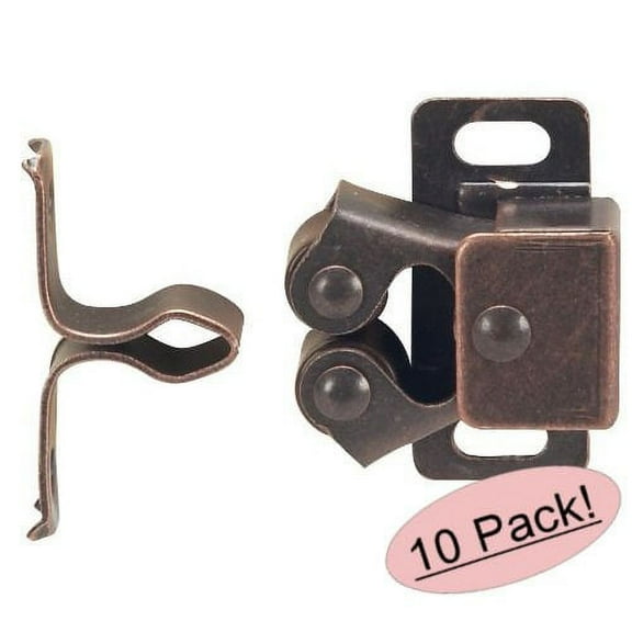Cosmas RC112 Oil Rubbed Bronze Cabinet Hardware Zinc Alloy Roller Catch - 10 Pack
