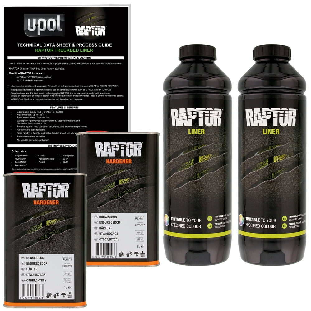 Raptor Tintable Urethane SprayOn Truck Bed Liner & Texture Coating, 2