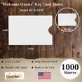thumbnail image 2 of 1000 Cashier Depot Key Card Holder / Credit Card Protector / Gift Card Sleeve, Plain White 2-3/8" x 3-1/2" 1000 Sleeves (2 Boxes of 500 ea.), 2 of 6