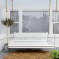 thumbnail image 4 of Keystone Amish Co. 4 Foot Franklin Porch Swing Bed with Ropes, White Paint, 4 of 5