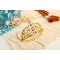 thumbnail image 2 of 3Pcs Baby Girls Snow Queen Magic Wand Gold Tiara Crown Blonde Braid Wig Hair Set, 2 of 5