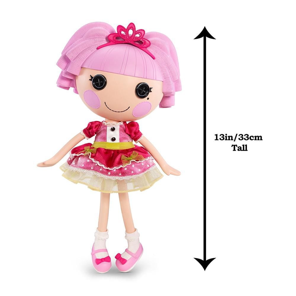 Poupée Lalaloopsy - Jewel Sparkles avec chat persan, poupée princesse de 13 po (33 cm) avec tenue rose et chaussures amovibles, dans un jeu de maison réutilisable