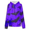 thumbnail image 4 of WXLWZYWL Halloween Hoodies for Women Plus Size Long Sleeve Shirts Crewneck Bat Pumpkin Ghost Witch Printed Cute Y2k Loose Casual Pullover Tee Tops Hoodies, 4 of 6