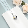thumbnail image 6 of Hummingbird Urn Necklace Heart with Crystal Cremation Jewelry for Ashes for Women Girls Keepsake Ashes Necklace Pendent, 6 of 6