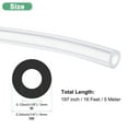 thumbnail image 3 of Tubo de silicona Uxcell 1/8" ID x 1/4" OD tubo de goma de silicona flexible 5 pies manguera de agua de alta temperatura aire transparente, 3 of 7