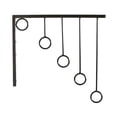 thumbnail image 1 of Iron Clothes Display Rack Coat Robe 5 Ring Holder Rack Wall Hanger Mount Hook Show Shelf Hook, 1 of 8