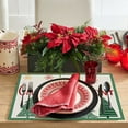 thumbnail image 5 of Dmlowu Christmas Place Mats - Heat Proof Christmas Placemats for Dining Table, Non-Slip Table Mats for Party Holiday Decor, 12x18" Christmas Decorations Winter Placemats, 5 of 6