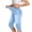Light Blue, variant on Kilaqueen Jeggings for Women Pull On Skinny Capri Jeans Stretchy High Waisted Faux Denim Capri Leggings Casual Cropped Yoga Pants