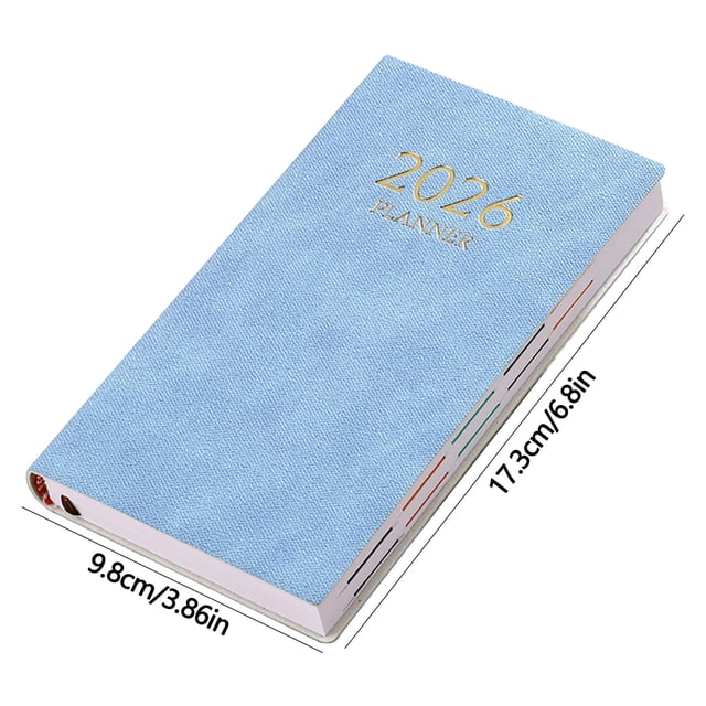 Planificador Diario Cuaderno A6 Mini Cuaderno Organizador Plan Diario Cuaderno Diario de Viaje