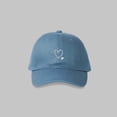 thumbnail image 2 of XIAOCHA Womens Embroidered Baseball Cap Adjustable Hat Band Outdoor Dad Hat,Blue, 2 of 4