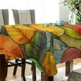 thumbnail image 5 of Yayeee Tablecloths 54" x 54" Rectangle Wrinkle Resistant Party Table Cover, Retro Autumn Leaves, 5 of 8