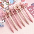thumbnail image 1 of 6pcs Adorable Rabbit Girl Gel Pens with 0.5mm Black Refill - Perfect for Writing!, 1 of 5