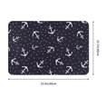 thumbnail image 3 of Front Door Mat Indoor Outdoor Outside Entrance - 16*24in Washable Cute White Anchor Dots Navyblue Thin Bathroom Rugs Fit Under Door, Bath Rugs for Bathroom, Kitchen Rugs Mats for Floor, 3 of 6