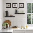 thumbnail image 2 of Ballucci 24" Floating Shelves for Wall, 2-Pack with Invisible Brackets, 6" Deep, Black, 2 of 9