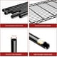 thumbnail image 2 of M MZG Estantería de Alambre de 5 Niveles, Dimensiones: 23,6"Ancho x 11,8"Profundidad x 59,5"Alto, Capacidad Total 1250 Libras, Negro, 2 of 14