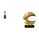 thumbnail image 1 of Estatua de animal, figura artesanal, escultura de ola, adorno abstracto, centro de mesa, material de resina de madera, adecuado para decoración del ho, 1 of 8