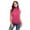 Red, variant on Pntutb Women's Sleeveless Solid Slim Fit Turtleneck Tee Shirt Top Blouse