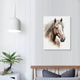 thumbnail image 3 of GOSMITH Horse Wall Art Decor Painting Pictures Print On Canvas, Horse Head Framed Canvas Wall Art for Home Decoration Living Room Bedroom Artwork, 3 of 4