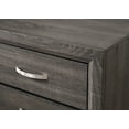 thumbnail image 6 of Qumbnk Wood Nightstand End Table with Metal Handles, 2 Drawer Beside Table for Bedroom, Living Room, 6 of 7
