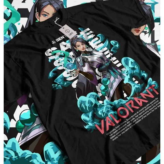 Sage Valorant Inspired Tee, Unisex Shirt, Valorant T-shirt, Computer Game Shirt