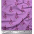 thumbnail image 1 of Soimoi Purple Cotton Poplin Fabric Madhabilata Floral Printed Craft Fabric by the Yard 42 Inch Wide, 1 of 3