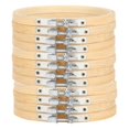 thumbnail image 1 of 2025 Latest Model 12pcs 5.1in Bamboo Embroidery Hoops Adjustable Circle Rings for Crossed, 1 of 5