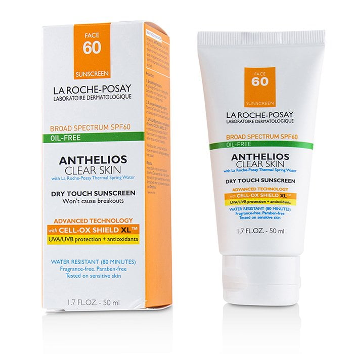 Souvenir jeg behøver efter det La Roche Posay Anthelios Clear Skin Dry Touch Sunscreen For Face SPF 60 -  Oil-Free 50ml/1.7oz Skincare - Walmart.com