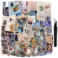 thumbnail image 1 of 200 pegatinas arte escritura SIGUJAYGE en papel antiguo para álbumes planificadores cuadernos kits y sellos postales diario, 1 of 3